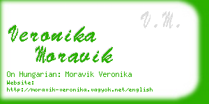 veronika moravik business card